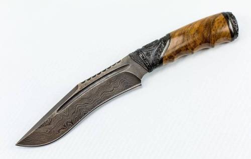 1239  Авторский Нож из Дамаска №27